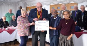 Walsall Heart Care - Donation from Santa Sleigh collection